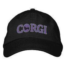 Corgi de plata Galés del Pembroke Gorras Bordadas