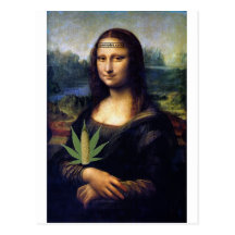 Cornnabis de Mona Lisa Postales