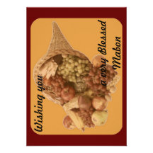 Cornucopia bendecida de Mabon Comunicados Personalizados