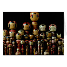 Coro de Kokeshi Tarjeta
