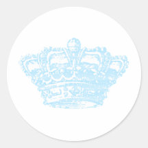 Corona azul pegatina