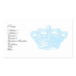 Corona azul plantilla de tarjeta personal