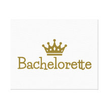 Corona de Bachelorette Impresión En Lienzo Estirada