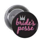 Corona de la pandilla de la novia pins