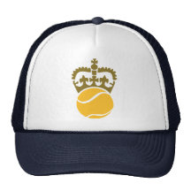 Corona de la pelota de tenis gorros bordados