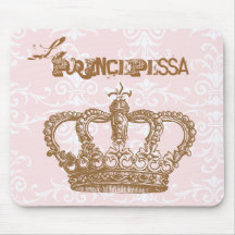 Corona Mousepad del rosa y del chocolate de Prince