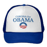 CORONA para el personalizado de Obama su ciudad pe Gorras De Camionero