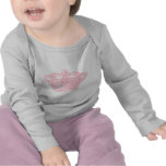 Corona rosada camisetas