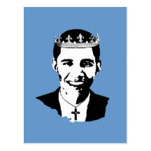 Corona y cruz de Barack Obama Tarjeta Postal