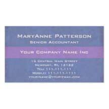 Corporativo italiano azul de PurpleTextured Plantilla De Tarjeta De Negocio