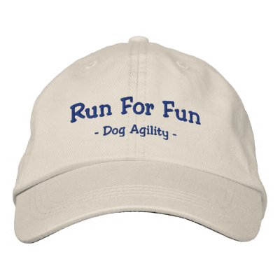 Corra para el gorra bordado agilidad del perro de gorra de beisbol bordada Corra para el gorra bordado agilidad del perro de gorra de beisbol bordada