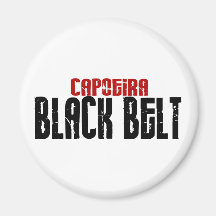 Correa negra de Capoeira Imán Para Frigorifico