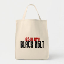 Correa negra de Goju Ryu Bolsa De Mano