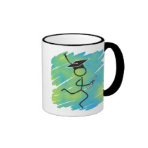 Corredor de la graduación taza de café