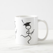 Corredor de la graduación taza de café