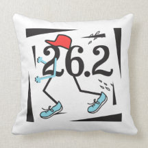 Corredor de maratón divertido 26,2 - regalos para  almohadas