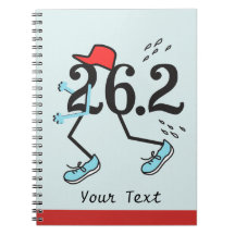 Corredor de maratón divertido 26,2 - regalos para  cuaderno