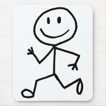 Corredor de Stickman Alfombrillas De Ratones