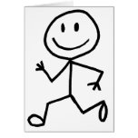 Corredor de Stickman Tarjeton