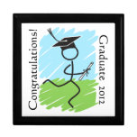 Corredor divertido de la graduación - campo a trav cajas de joyas