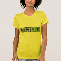 Corredor hecho de elementos camisetas