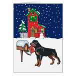 Correo del navidad de Rottweiler Felicitaciones