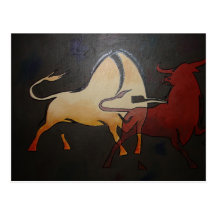 Corrida 1 tarjetas postales