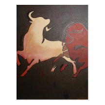 Corrida 2 tarjeta postal