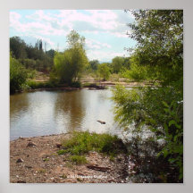 CORRIENTE DE SEDONA ARIZONA EN LONA POSTERS