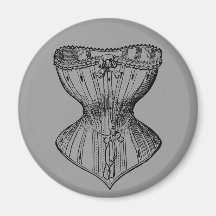 Corsé del Victorian del vintage Imán De Frigorifico