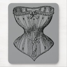 Corsé del Victorian del vintage Tapete De Ratones