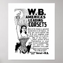 Corsés del poster señoras mundo enero de 1896 posters