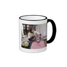 Corte de pelo taza de café