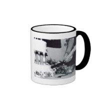 Corte del pastel de bodas taza