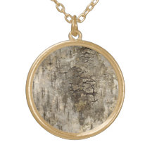 Corteza de árbol bonita collares