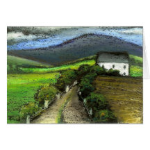 Cortijo irlandés viejo felicitaciones