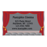 Cortinas del teatro, etapa tarjetas de negocios