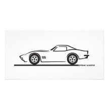 Corvette 1970-72 tarjeta fotografica personalizada