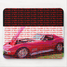 Corvette del rojo de Lil Tapetes De Ratones