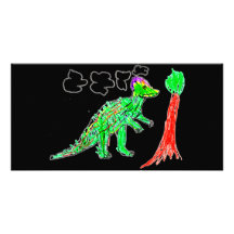 Corythosaurus Plantilla Para Tarjeta De Foto