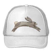 Cosas de la primavera · Conejito gris Gorros Bordados