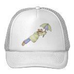 Cosas de la primavera · Verde y azul del oso Gorros Bordados