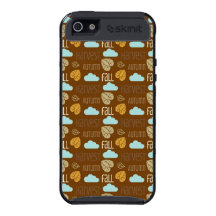Cosecha de la caída de la diversión con las hojas  iPhone 5 cárcasa