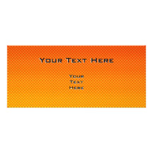 Cosméticos amarillo-naranja tarjeta publicitaria personalizada