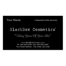 Cosméticos de la caja negra, ventas independientes tarjeta personal
