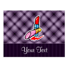Cosméticos púrpuras tarjeta postal