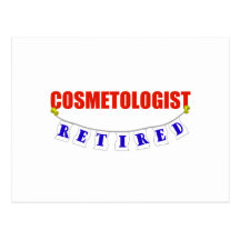 COSMETOLOGIST JUBILADO TARJETA POSTAL