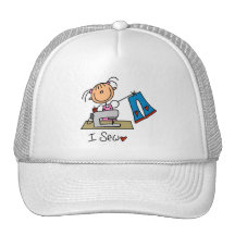 Coso las camisetas y los regalos gorro