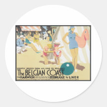 Costa belga Bélgica del vintage Etiqueta
