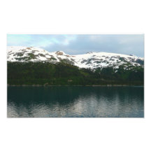 Costa de Alaska en la impresión de la foto de la o